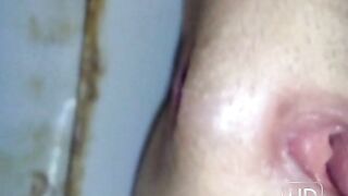 Cathy, teenager shitting at public university toilet