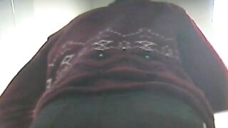 Chubby girl on hidden camera