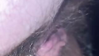 Girl plays with shit in her ass