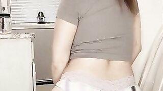 Thick girl takes a dump on her teddy bear