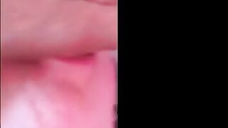 Woman takes a huge shit on the toilet