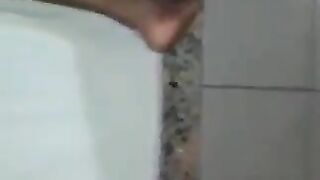 Girl spreads her ass and fingers her asshole