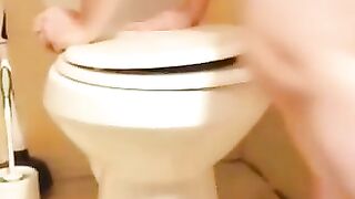 Disgusting fat pig Tiffany Soto crams fresh shit in her cunt