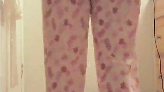 Ebony girl pooping on the bathroom