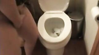 Her friend helps her shit and wipe