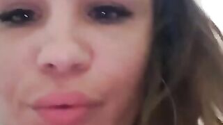 Asshole slut showers herself with her own piss