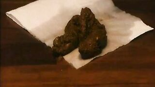 Jenniffer shiting out a huge turd