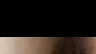 Close up of a woman's ass taking a huge shit