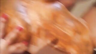 Dude shitting on her tasty girlfriend