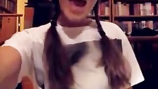 Lunatic babe eats a scatcicle