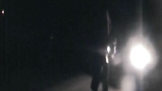 Mature woman shitting in public