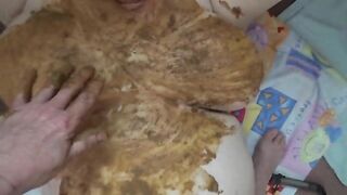 Messing my big tits lady up