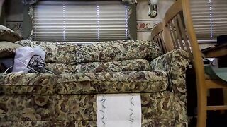 Michelle Doggie Poo On The Couch