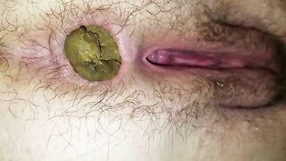 Michells poops toilet close up