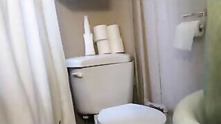 Redhead Russian babe morning poop