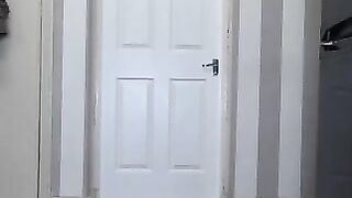 Naughty chubby lady gets messy with her shit