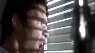 Old woman toilet poop scene