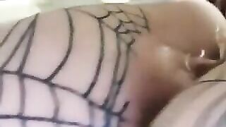 Woman has her ass filled with shit and piss
