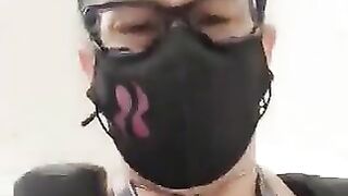 Girl with fishnet stockings on ass gets her asshole pierced