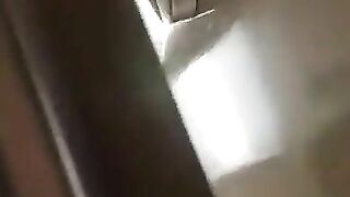 Girl in fishnet stockings plays with her own ass