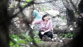 Lovely poop in the woods