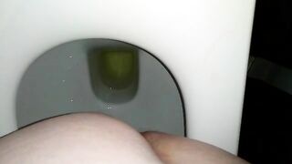 Pooping on the toilet home cam