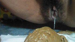 Cum and shit together