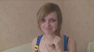 blond teen shitting and eating her poop girl scat