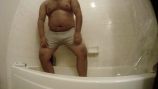 Taking a self video while pissing
