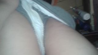 hard big black turd coming out of her ass