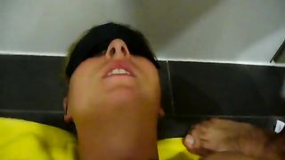amateur scat play blindfolded teasing porn