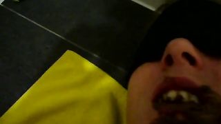 amateur scat play blindfolded teasing porn