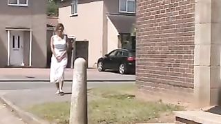 Girl Pees on Doorstep for What