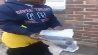 A Guy catches Man Shitting On House