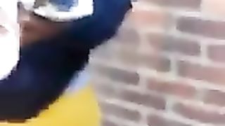 A Guy catches Man Shitting On House