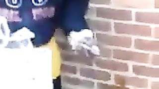 A Guy catches Man Shitting On House