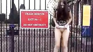 Street Pissing Whore