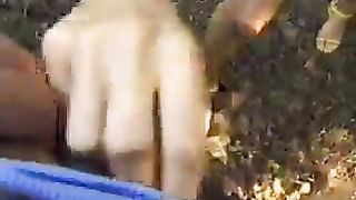 Scat in nature while sucking