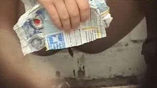 Readhead pooping at the beach