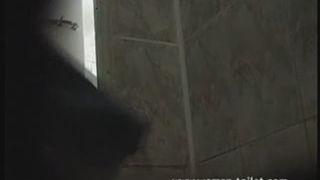 Girl on mentruation taking a shit