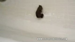 Sexy butt taking a big shit