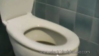 Pooping over the toilet