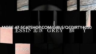 Nasty panty pooping closeup