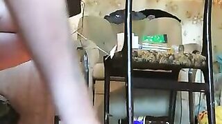 Juicy round ass lady and heavy shit