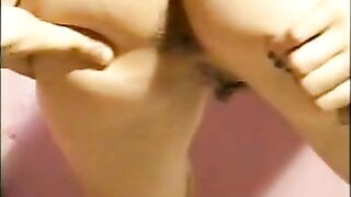 Hairy hot babe shitting on her lover