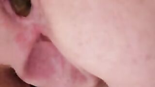 Russian Granny Takes a Big Dump Closeup