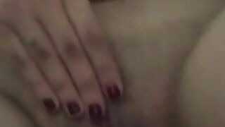 Thick slut shows off her shit covered cunt