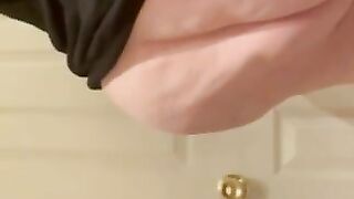 SSBBW shitting outdoor