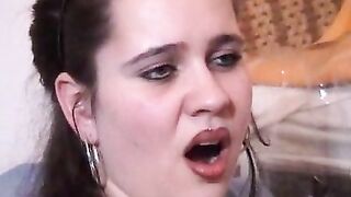 Sandra & Gina scat dildos fuck