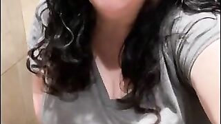 Shitting and farting in the toilet